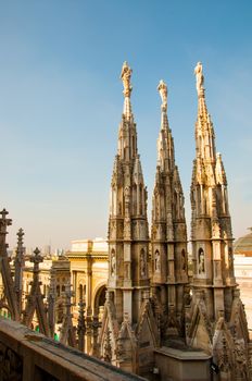 View of Milan Cathedral in Italy