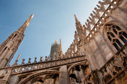 View of Milan Cathedral in Italy