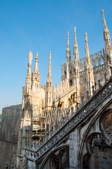 View of Milan Cathedral in Italy