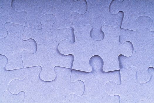 Blue complete puzzle pieces.