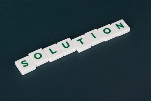 Solution word in letters.