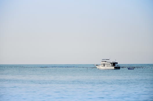 Boat in the blue sea, Thailand