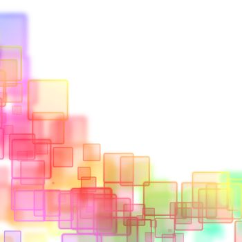 abstract background with magic colorful squares