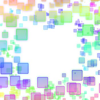 abstract background with magic colorful squares