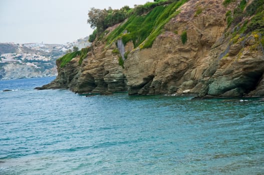 Mountain Landscape Greek island of Crete (Northern Crete). Aegean Sea.