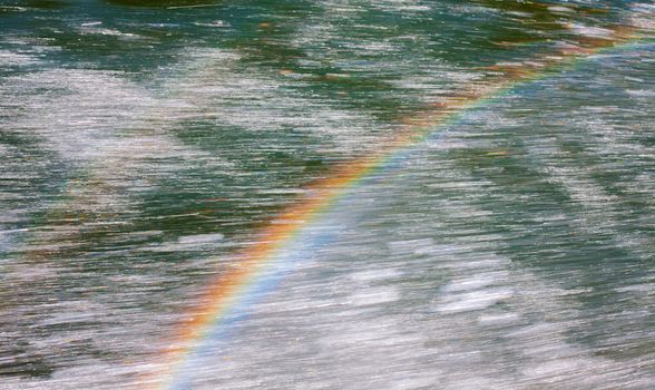 Rainbow on a rainy day