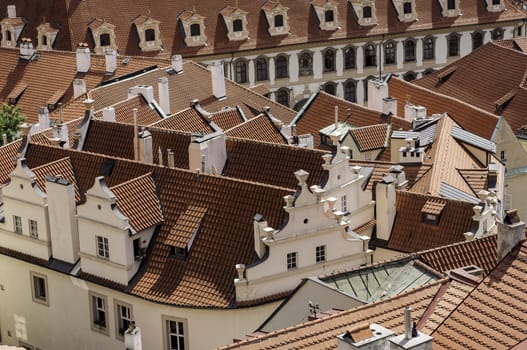 Traditional european architecture, city of Prague, Czech Republic.