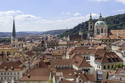 View of the City of Prague, in the Czech Republic.