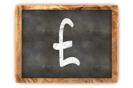 A Colourful 3d Rendered Illustration of a Blackboard showing a Pound Sign