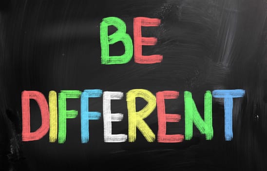 Be Different Concept
