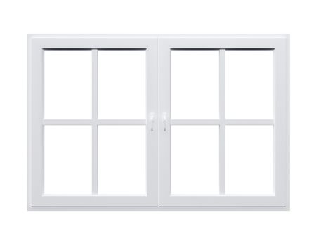 Modern window, isolated on white background.