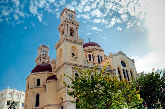 The basilica in the city of Heraklion. The island of Crete. Greece.