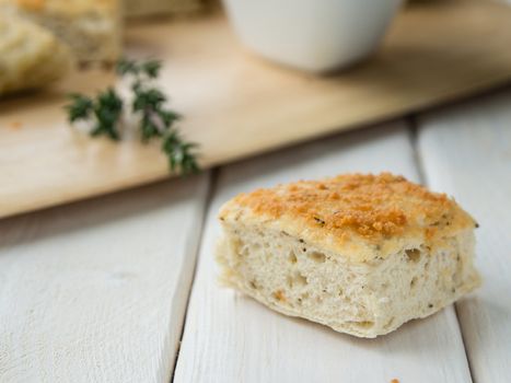 Traditional homemade italian focaccia bread