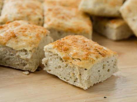 Traditional homemade italian focaccia bread