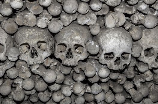 Human bones at the Kutna Hora ossuary, Czech Republic.