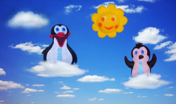 Penguins and sun - kids toys