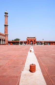 Jama Masjid Mosque, old Delhi, India.