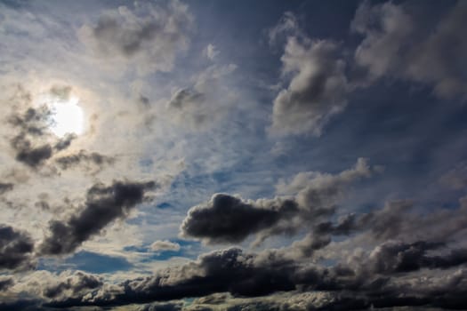 A lot of Amazing cumulus clouds, Canada