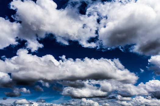 A lot of Amazing cumulus clouds, Canada