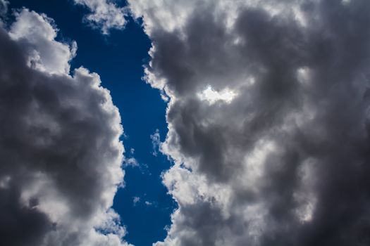 A lot of Amazing cumulus clouds, Canada