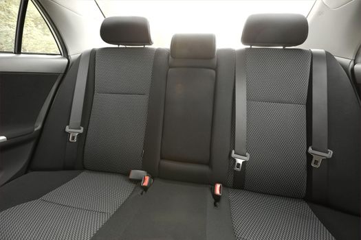 Car interior with back seats