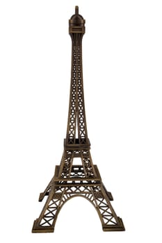 Eiffel Tower Isolated on a White Background