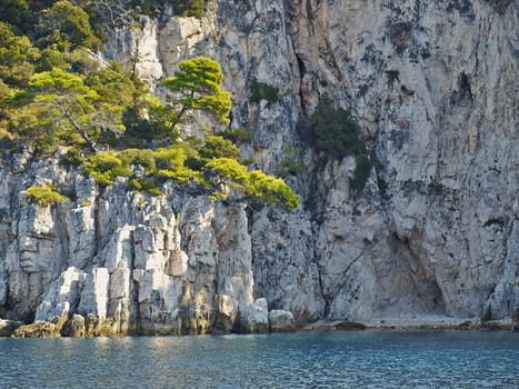 Island coast in adriatic sea croatia