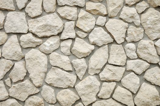 Wall of house made of stones