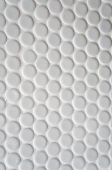 White circle tile pattern with for background