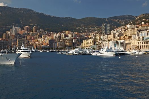 Boat in the bay of Monaco