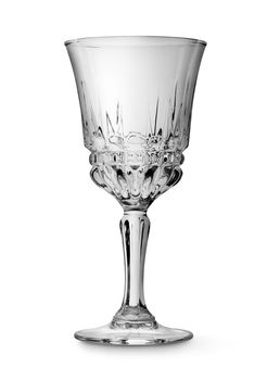 Wine glass isolated on a white background