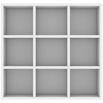 White shelves. 3d render isolated on white background