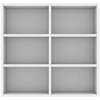 White shelves. 3d render isolated on white background