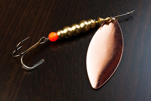 spinner with a triple hook for fishing