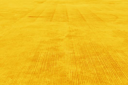 Textured cement background , yellow color concrete sidewalk stone ,