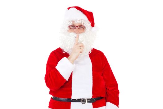 Be quiet! Santa Claus is coming