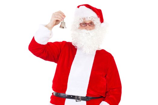 Smiling Santa Claus with small bell