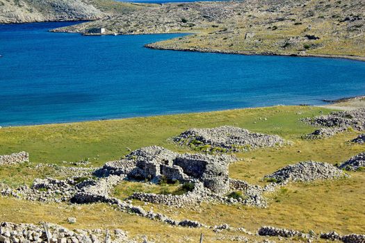 Historic church ruins , Island of Krk, Croatia (Mala luka safe harbor)