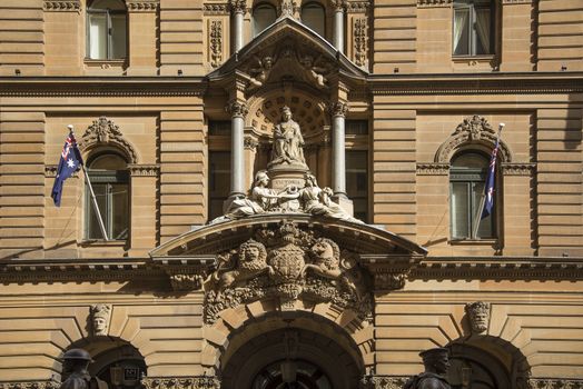 statue of queen victoria at town hall of sydney in australia
