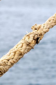 A Naval Rope on a Pier, in Canary Islands, Spain