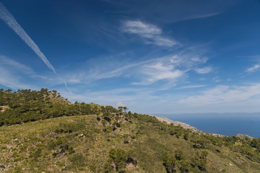 Mallorca island Spain Mediterranean view