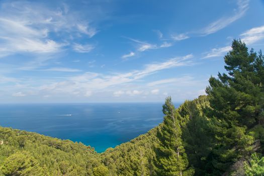 Mallorca island Spain Mediterranean view