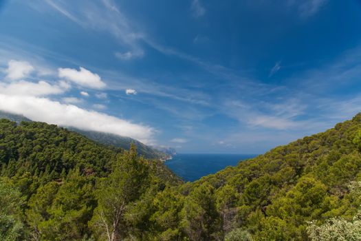 Mallorca island Spain Mediterranean view
