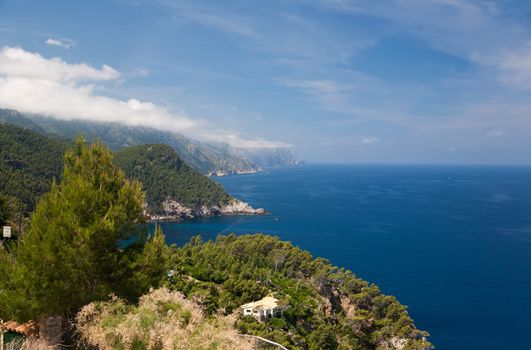 Mallorca island Spain Mediterranean view