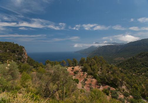 Mallorca island Spain Mediterranean view