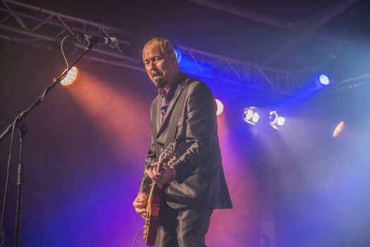 Each year the first week in August held a blues festival in Notodden, Norway. Photo is shot from the concert with Beth Hart band. The band members are: piano/vocal Beth Hart, guitar/vocal Jon Nichols, guitar PJ Barth, drums Bill Ransom