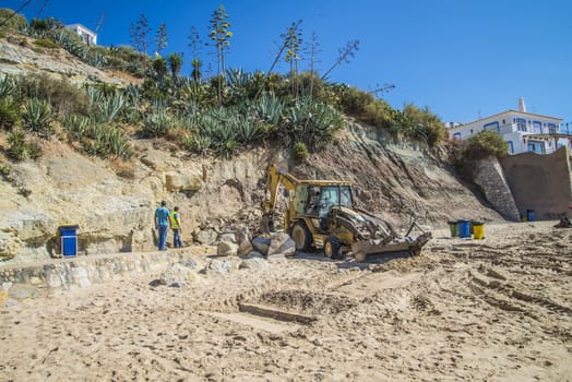 Subject is taken off the beach at Burgau, Algarve, Portugal.