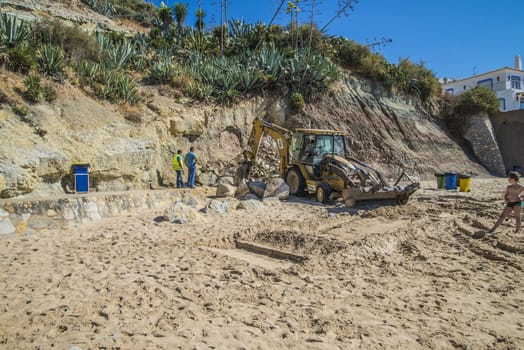 Subject is taken off the beach at Burgau, Algarve, Portugal.