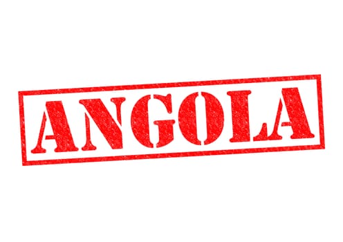 ANGOLA Rubber Stamp over a white background.