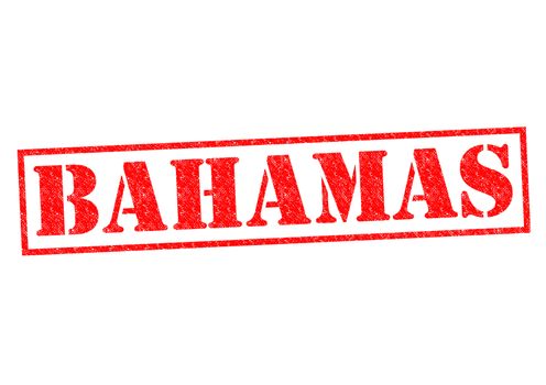 BAHAMAS Rubber Stamp over a white background.